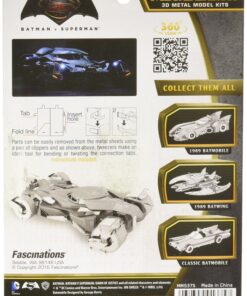 Metal Earth Puzzle 3D Batmobile Batman Vs Superman, Batmóvil. Rompecabezas De Metal De Batman. Maquetas para Construir para Adultos Nivel Desafiante De 8.5 X 5 X 2.1 Cm 7 91iCMpiT9mL