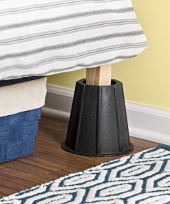 Honey-Can-Do STO-01004 Round Bed Risers, 5-Inch, Black 7 91iCdTrLtDL