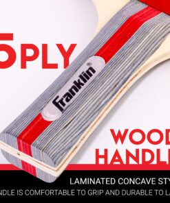 Franklin Sports Table Tennis Paddles - Rubber Paddle - Indoor Ping Pong Paddle PERFORMANCE 13 91iHBOf1i8S