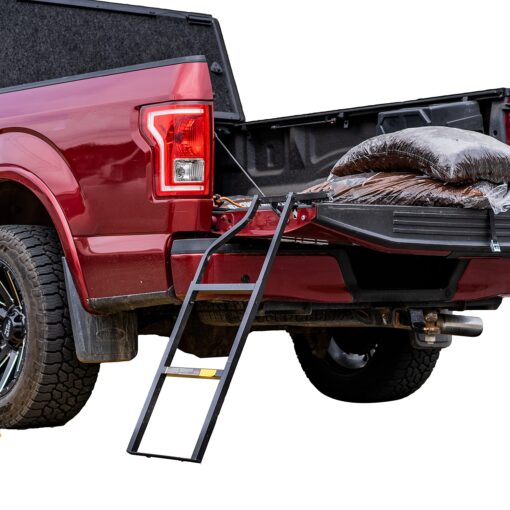 Traxion 5-100 Tailgate Ladder , Black 14.2" x 44"