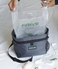 DRIVE AUTO - 40 Pack, 2 Gallon Clear Trash Bags for Car & Home Office 40 Count (Pack of 1) Trash bag 15 91iMFTlL EL