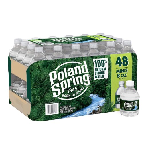 Poland Spring Water, 8 Fl Oz (Pack of 48)