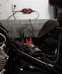 BLACK+DECKER BM3B Fully Automatic 6V/12V Battery Charger/Maintainer with Cable Clamps and O-Ring Terminals 24 91iQpb4z4NS