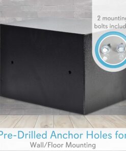 SereneLife Premium Steel Digital Safe Box - 9.1" x 6.7" x 6.7" | Secure Storage for Cash, Firearms, Jewelry & More | Great For Hotels, Cabinets & Home Use | Electronic & Mechanical Access - 2 Keys 24 91iXvmCSwsL 1