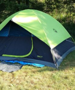 Coleman Dark Room Sundome Camping Tent, 4/6 Person Tent Blocks 90% of Sunlight and Keeps Inside Cool, Lightweight Tent for Camping Includes Rainfly, Carry Bag, and Easy Setup 4 Person 59 91iYM0GPuML