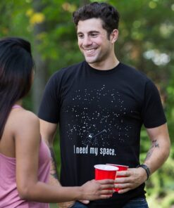 I Need My Space Unisex T-Shirt Cheesey, Funny Astronomy Humor Tee Large Black 10 91iaqtwQI6L
