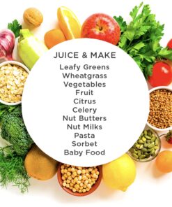 Omega NC800HDS Cold Press Juicer Machine, Vegetable and Fruit Juice Extractor and Nutrition System, Dual-Stage Slow Masticating Juicer, 150 W, Silver 28 91ibS9Ys2XL