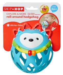 Skip Hop Baby Rattle Toy, Explore and More Roll Around Rattle, Hedgehog 33 91igO0XiTL