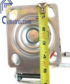 6 Inch - 6" X 2" Industrial Casters - 2 Fixed and 2 Swivel Caster Wheels with Brakes - Cast Iron Plate Casters Set of 4 Heavy Duty - 3500 lb Capacity - Foghorn Construction 2 Brake and 2 Fixed Set 25 91ijb7UpHCL
