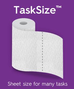Viva Multi-Surface Cloth Paper Towels, Task Size - 12 Family Rolls (2 Packs of 6 Rolls) = 30 Regular Rolls (143 Sheets Per Roll), 286 Count (Pack of 6) 21 91isN1hrp1S