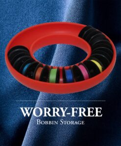 Alternative view of BobbinSaver Sewing Machine Bobbin Organizer - Holds 20+ Bobbins - Red