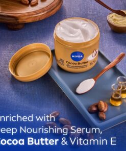 NIVEA Cocoa Butter Body Cream with Deep Nourishing Serum, Cocoa Butter Cream for Dry Skin, 16 Ounce Jar 30 91iuSyVuD7L