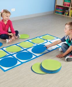 Learning Resources Ten-Frame Floor Mat Activity Set, Math Skills, 22 Pieces, Ages 5+ 11 91iw88hiPnL