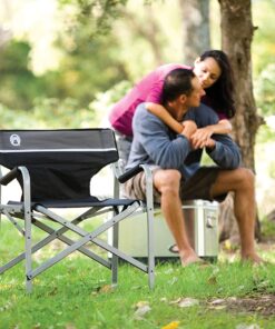 Alternative view of Coleman Portable Camping Chair with Side Table & Cup Holder, Lightweight Folding Deck Chair with Padded Armrests & Cushioned Back, Great for Camping, Tailgating, Patio, Sports, & More Tropical