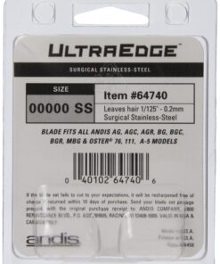 Andis – 64740, Ultra Edge Detachable Clipper Blade – Infused with Carbon Steel, Extends Edge Life, Deep Cutting of Bulky Hairs with Closed Cutting Technique – 25-Inch Cut Length, Chrome 25 Inch (Pack of 1) 6 91j1V3vxIDL