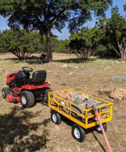 Gorilla Carts Heavy-Duty Steel Utility Cart with Removable Sides and 13" Tires, 1200-lbs. Capacity, Yellow 49 91j37IV9Z4L