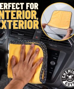 Alternative view of Chemical Guys MIC_506_12 Professional Grade Premium Microfiber Towels, Gold (16 Inch x 16 Inch) (Pack of 12) - Safe for Car Wash, Home Cleaning & Pet Drying Cloths Yellow 12 Pack