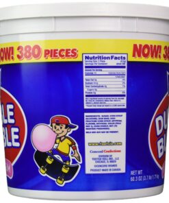 Dubble Bubble Tub, Original Flavor, 380-Count, 60.3 Oz(3.7 lb) 380 Count (Pack of 1) 10 91j4 FZrtoL