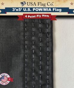 POW MIA Flag by USA Flag Co. is 100% American Made: The BEST 3x5 Outdoor POW-MIA Flags, Made in the United States of America 19 91j7fFUfdL