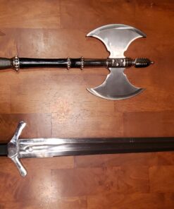 Medeival Warrior 13th Century Full Tang Carbon Steel Medieval Viking Sword Comes with Leather Scabbard 19 91jBbXVbaRL