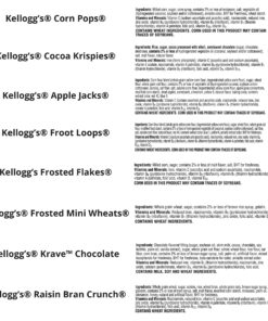 Kellogg's Cereal in a Cup Variety Pack - 8 Tasty Flavors, Portable Breakfast, Bulk Size (Pack of 60 Cups) 7 91jIZcDDShL