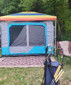 Stylish Camping 116095 6-feet by 9-feet Reversible Mat, Plastic Straw Rug, Large Floor Mat for Outdoors, RV, Patio, Backyard, Picnic, Beach, Camping (Burgundy/Beige) 6'x9' Burgundy/Beige 31 91jKylgpSL