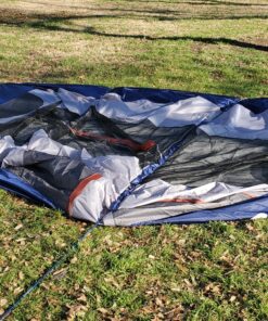 CAMPROS CP Tent 8 Person Camping Tents, Weather Resistant Family Tent, 5 Large Mesh Windows, Double Layer, Divided Curtain for Separated Room, Portable with Carry Bag Blue 55 91jLwHxh 5L