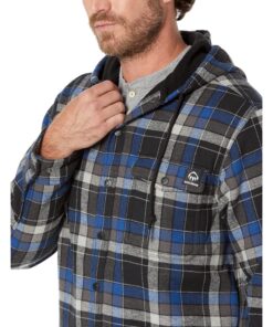 WOLVERINE Men's Bucksaw Shirt Jacket Large Cobalt Plaid 5 91jMXAPir2L