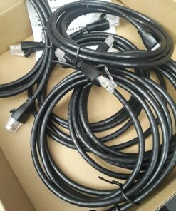 Amazon Basics RJ45 Cat 6 Ethernet Patch Cable, 1Gpbs Transfer Speed, Gold-Plated Connectors, 5 Foot - Pack of 5 5-Pack Black 21 91jXX IA0OL