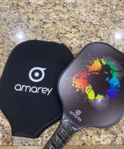 niupipo Pickleball Paddles, USAPA Approved Pro Graphite Pickleball Paddle/Paddles Set, Polypropylene Honeycomb Core, Cushion 4.72In Grip, Portable Bag/Paddle Cover, Lightweight Pickleball Racket black 36 91jXiB1FqUL