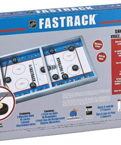 Blue Orange Games Fastrack NHL The Fast Action Dexterity Puck Sliding Hockey Game - Sporty Dexterity Wooden Ice Hockey 2 Player Game Blue 9 91jbqn5mqLL
