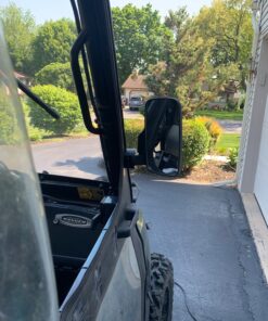 OxGord UTV Rear View Side Mirrors Shatter-Proof, Universal Best for 1.6" - 2" Roll Cage Bar, Adjustable Arm - High Impact Tempered Glass 2-pack Side View 33 91jeDVFrewL