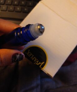 Vivaplex, 6, Cobalt Blue, 10 ml Glass Roll-on Bottles with Stainless Steel Roller Balls - .5 ml Dropper Included 42 91jeXq0HsL