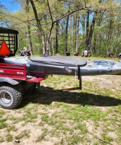 ECOTRIC Truck Bed Extender Pickup Truck Bed Hitch Mount Extension Rack SUV Lumber Ladder Canoe Boat Kayak Long Pipes w/Flag 750lbs Capacity 36 91jj7wOP89L