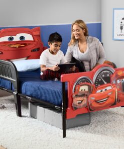 Alternative view of Delta Children Plastic 3D-Footboard Twin Bed, Disney/Pixar Cars