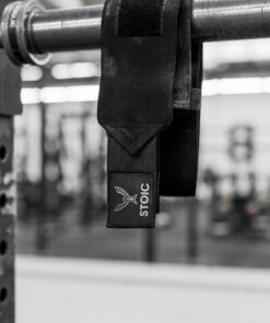 Stoic Wrist Wraps Weightlifting, Powerlifting, Cross Training, Bodybuilding with Thumb Loop. for Gym Workout, Men and Women Weight Lifting and Strength Training 18 Inches Black 29 91jxSumPkL