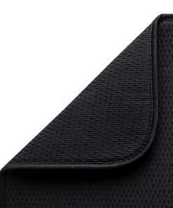 Envision Home Dish Drying Mat for Kitchen, Absorbent, Reversible Microfiber Dish Mat, 18 Inch x 24 Inch, Black 432801 X-Large 19 91jyNqJk8WL