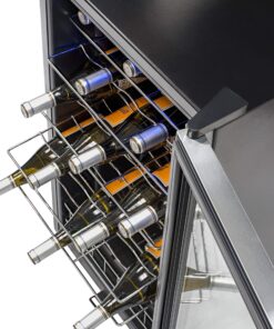 NewAir Compressor Wine Cooler Refrigerator in Stainless Steel | 33 Bottle Capacity | Freestanding or Built-In | UV Protected Glass Door with Lock and Handle 20 91k87wUXaL