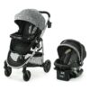 Graco Modes Pramette Travel System, Includes Baby Stroller with True Pram Mode, Reversible Seat, One Hand Fold, Extra Storage, Child Tray and SnugRide 35 Infant Car Seat, Ellington Modes Pramette w/ Infant Pramette Mode 15 91kGAxKdWL