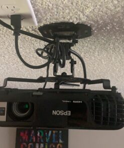 VIVO Universal Adjustable Ceiling Projector Mount for Regular and Mini Projectors, Projection Mount with Extending Arms, Black, MOUNT-VP01B 35 91kIqGeDSOL