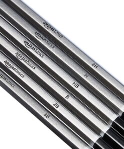 Amazon Basics Sketch and Drawing Art Pencil Kit, 17 Piece Set, Charcoal, Black, White 20 91kJmj8CJRL