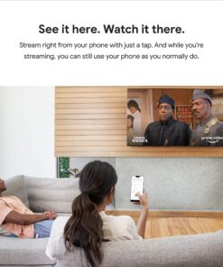 Google Chromecast - Streaming Device with HDMI Cable - Stream Shows, Music, Photos, and Sports from Your Phone to Your TV Black 31 91kK38pQfL