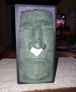 Tiki Head Tissue Box Cover - Green Face with Black Sides Black & Green 38 91kLgmGn mL