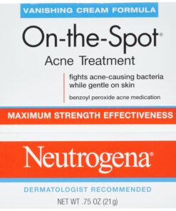 Neutrogena On-The-Spot Acne Spot Treatment with 2.5% Benzoyl Peroxide Acne Treatment Medication to Treat Face Acne, Gentle Benzoyl Peroxide Pimple Cream for Acne Prone Skin Care.75 oz 0.75 Ounce (Pack of 1) 16 91kNjUYN65L