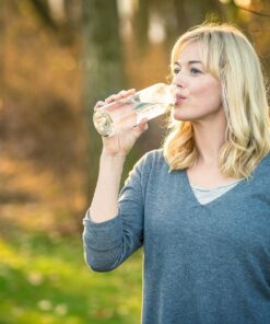 Epica 18 oz Clear Glass Bottles with Lids | Natural BPA Free Eco Friendly, Reusable Refillable Water Bottles for Juicing | Wide Mouth Liquid Storage Containers for Refrigerator | Water Bottle Set of 6 24 91kVb6duJIL