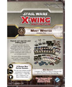 Star Wars X-Wing 1st Edition Miniatures Game Most Wanted EXPANSION PACK | Strategy Game for Adults and Teens | Ages 14+ | 2 Players | Average Playtime 45 Minutes | Made by Atomic Mass Games 7 91kXG5Fd1dL