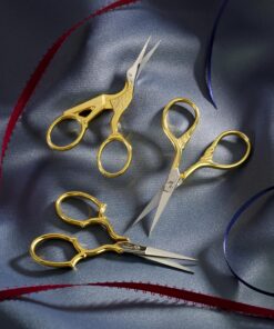 Fiskars Gingher Stork Embroidery Scissors (3 ½ in.), Gold 3.5" Gold 23 91kXpg663WL