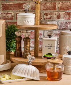 Mud Pie Kitchen Canister (Set of 3), White Set of 3 35 91kY3jkSBjL 1