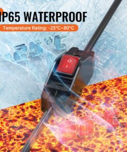 Joinfworld 2 Ft Extension Cord with Switch Outdoor 14AWG 3 Prong Switched Extension Cord 15A 125V Waterproof Lighted Extension Cord Inline Switch for Electrical Equipment 23 91kctgJk4wL