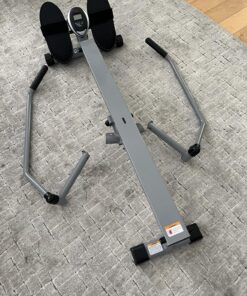 Sunny Health & Fitness Smart Compact Full Motion Rowing Machine, Full-Body Workout, Low-Impact, Extra-Long Rail, 350 LB Weight Capacity and Optional SunnyFit® App Enhanced Bluetooth Connectivity SF-RW5639 47 91kdVfczXCL